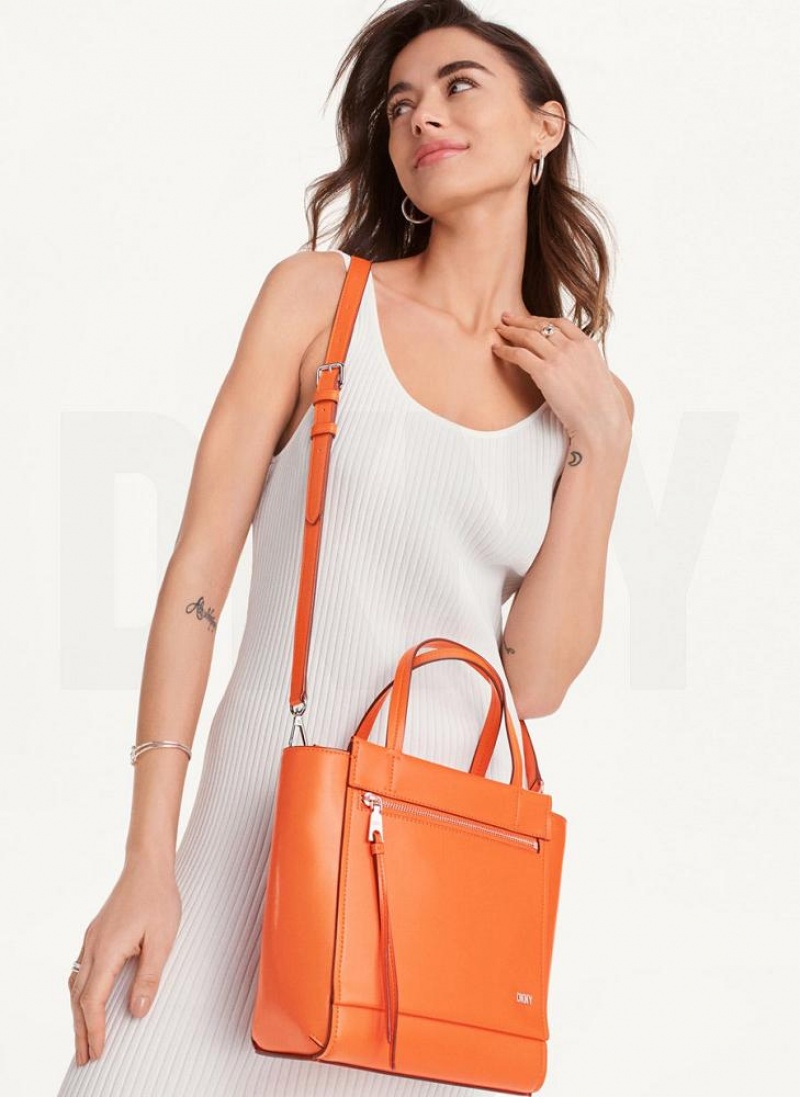 τσάντεσ χιαστί DKNY Pax North-South Tote γυναικεια πορτοκαλι | Greece_D1313