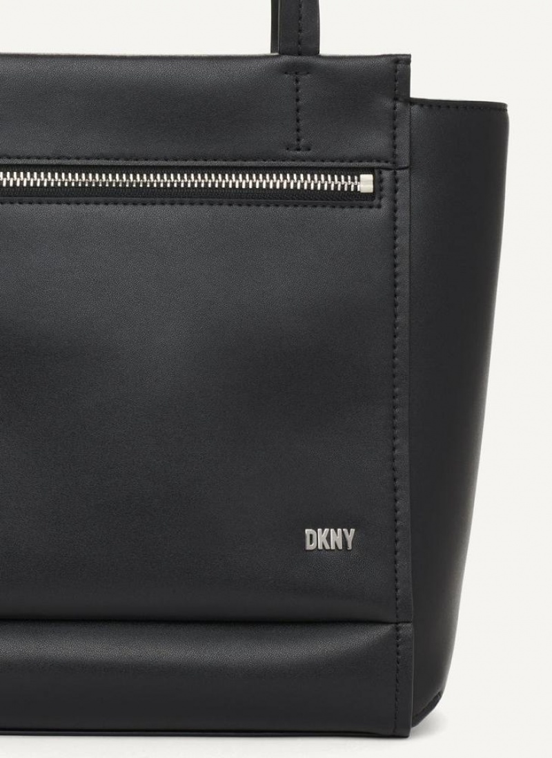 τσάντεσ χιαστί DKNY Pax North-South Tote γυναικεια μαυρα ασημι | Greece_D0954