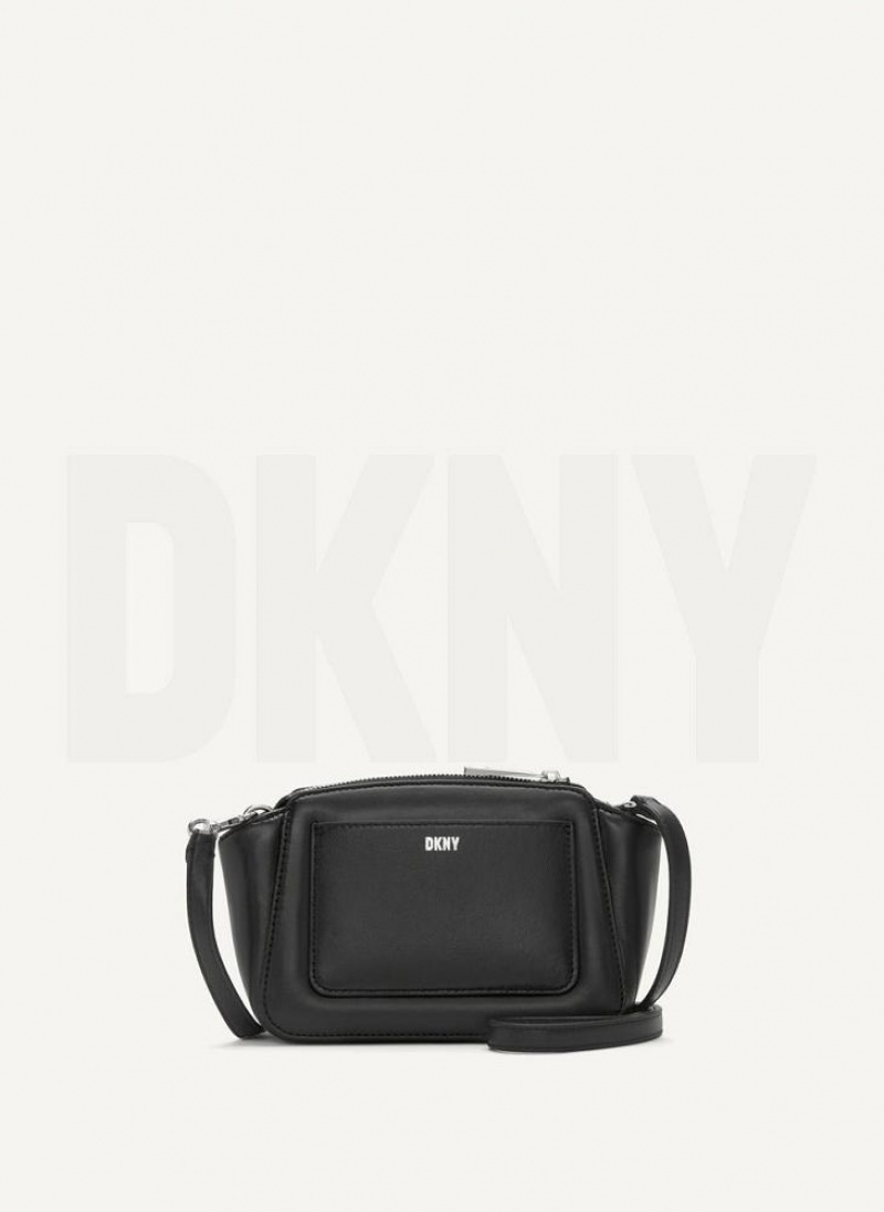 τσάντεσ χιαστί DKNY Pragmatist Mini Dome Καπιτονέ γυναικεια μαυρα | Greece_D1306