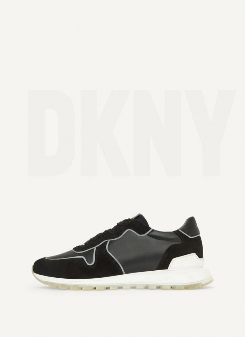 Αθλητικα Παπουτσια DKNY Runner ανδρικα μαυρα | Greece_D1861