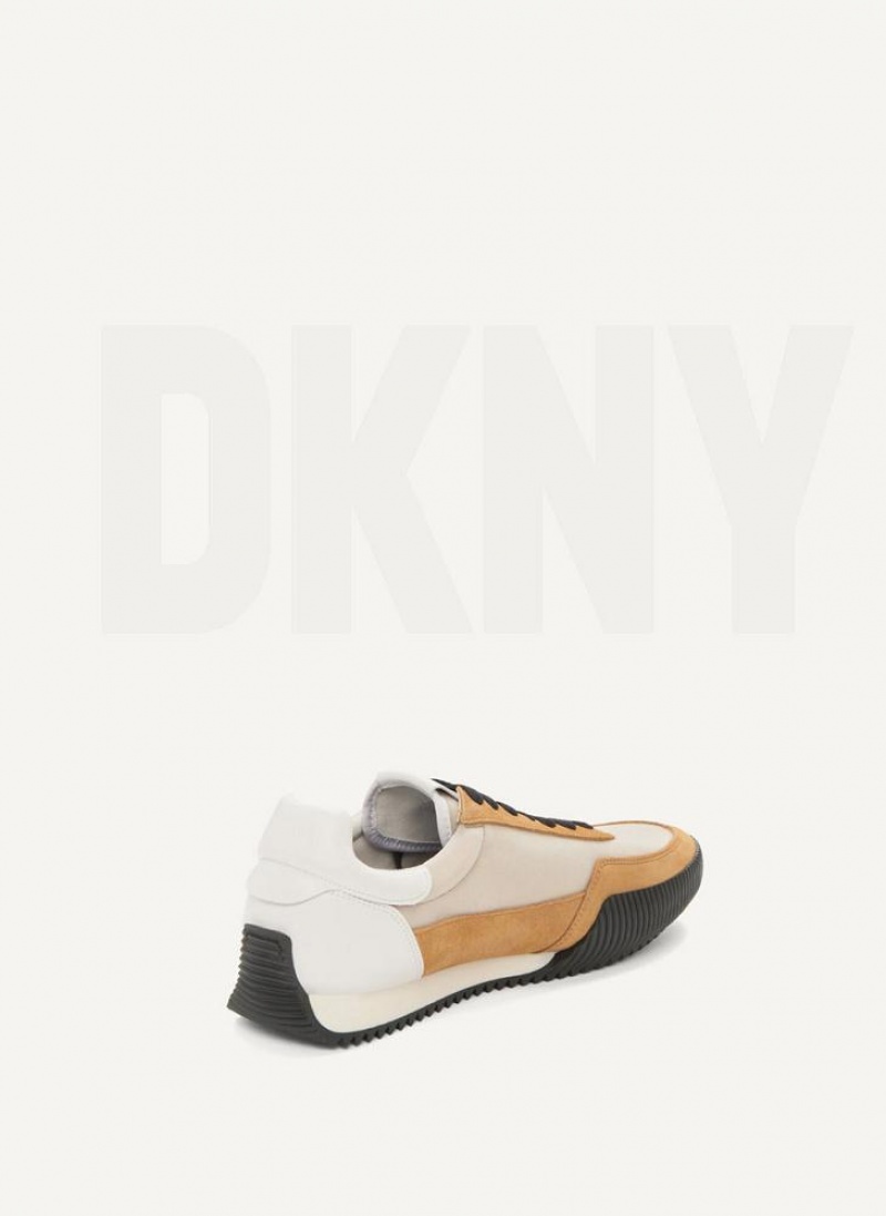 Αθλητικα Παπουτσια DKNY Side Logo ανδρικα Χακί | Greece_D1072