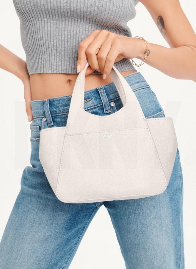 τσάντεσ χιαστί DKNY The Mini Effortless Tote γυναικεια ασπρα | Greece_D0798