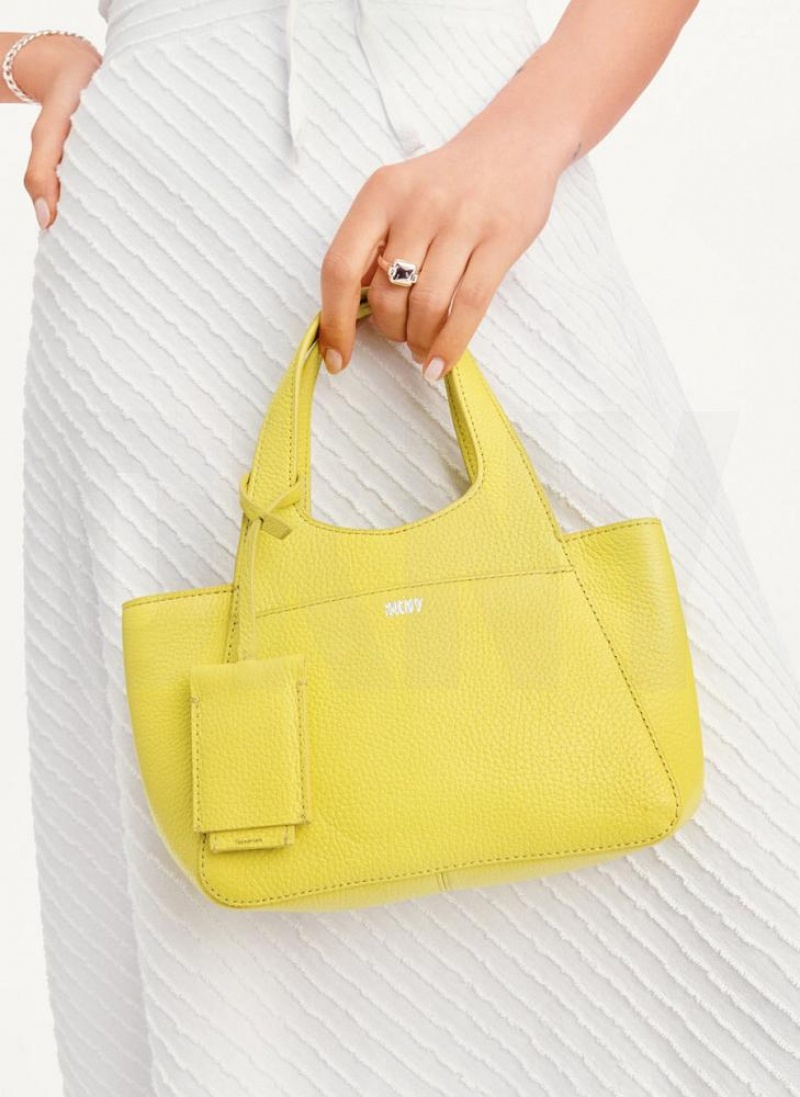 τσάντεσ χιαστί DKNY The Mini Effortless Tote γυναικεια κίτρινα | Greece_D1576