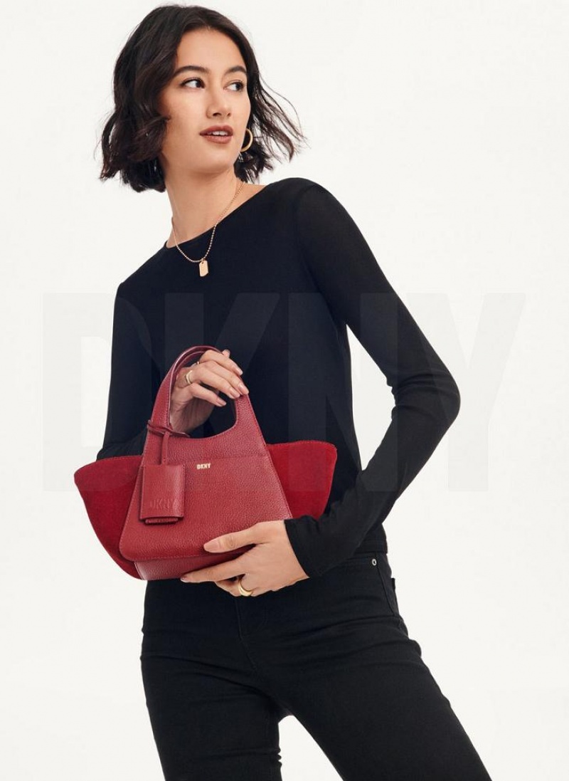 τσάντεσ χιαστί DKNY The Mini Effortless Tote γυναικεια μπορντο | Greece_D1516