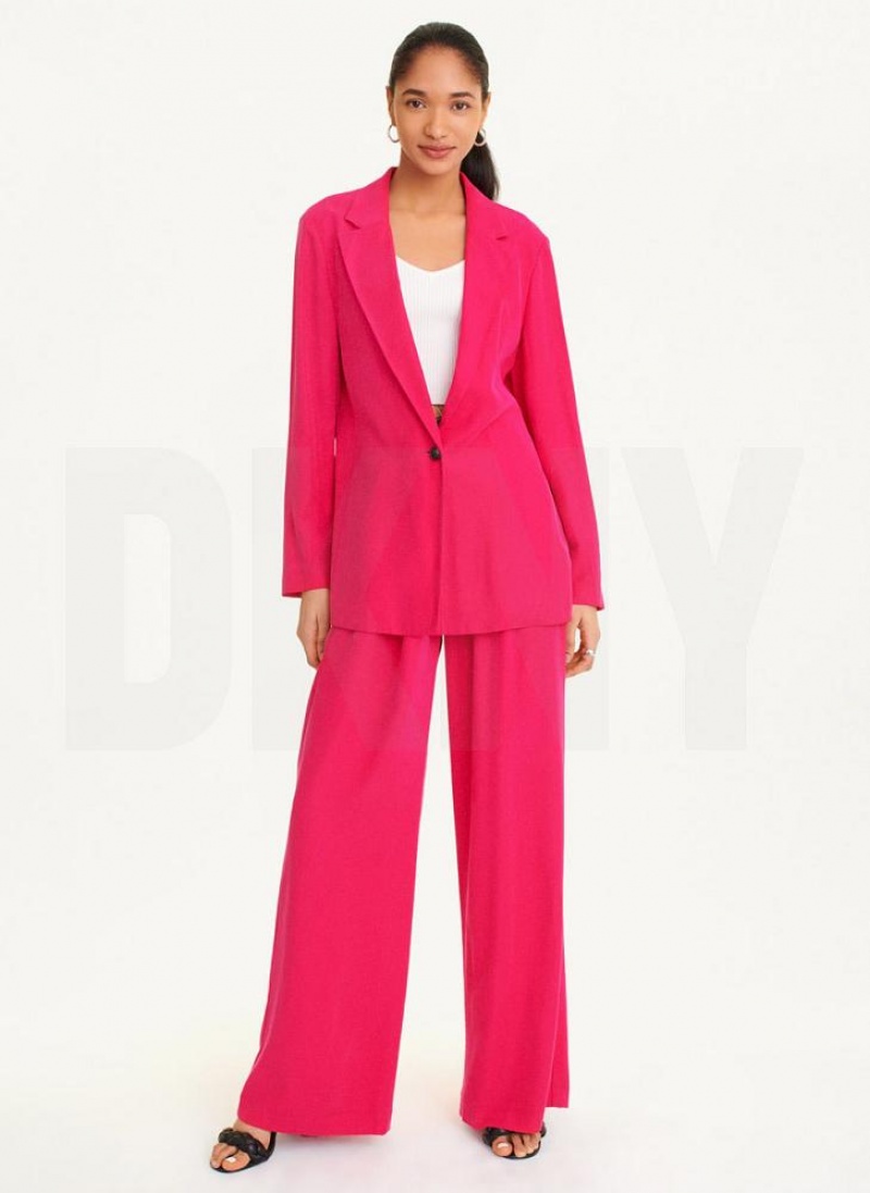 Ολοσωμη Φορμα DKNY Twill Blazer γυναικεια ροζ | Greece_D0950