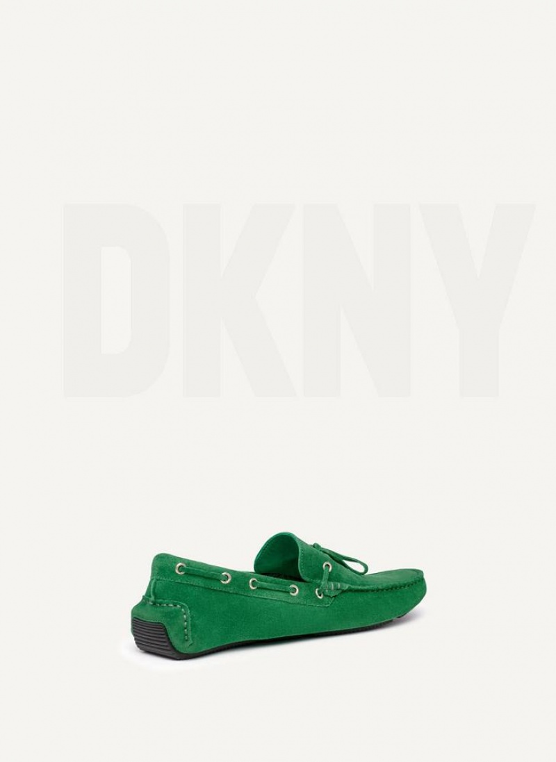 Αθλητικα Παπουτσια DKNY σουετ Driver Moccasin ανδρικα πρασινο | Greece_D1031