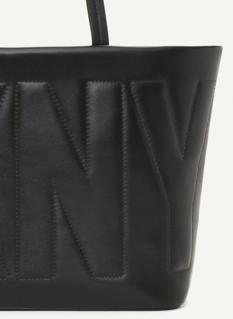 τσάντεσ tote DKNY Elsa Medium γυναικεια μαυρα χρυσο χρωμα | Greece_D1934