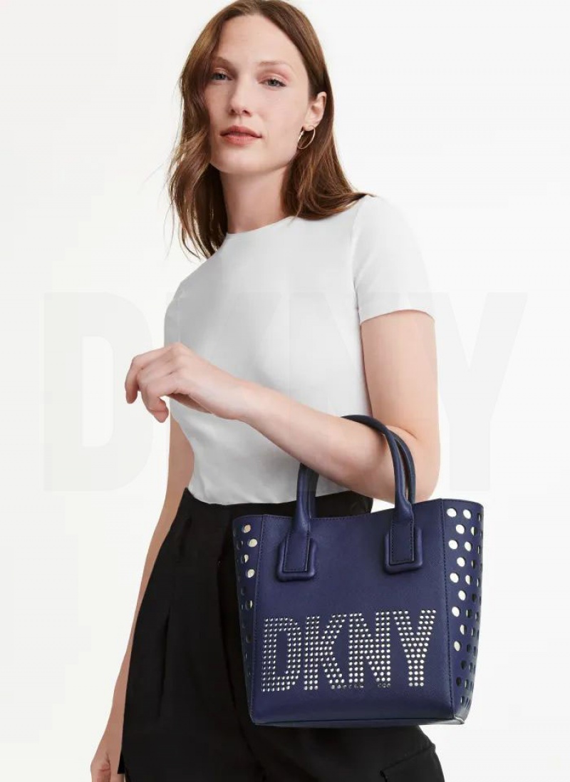 τσάντεσ tote DKNY Essex Saffiano Small γυναικεια μπλε | Greece_D0356