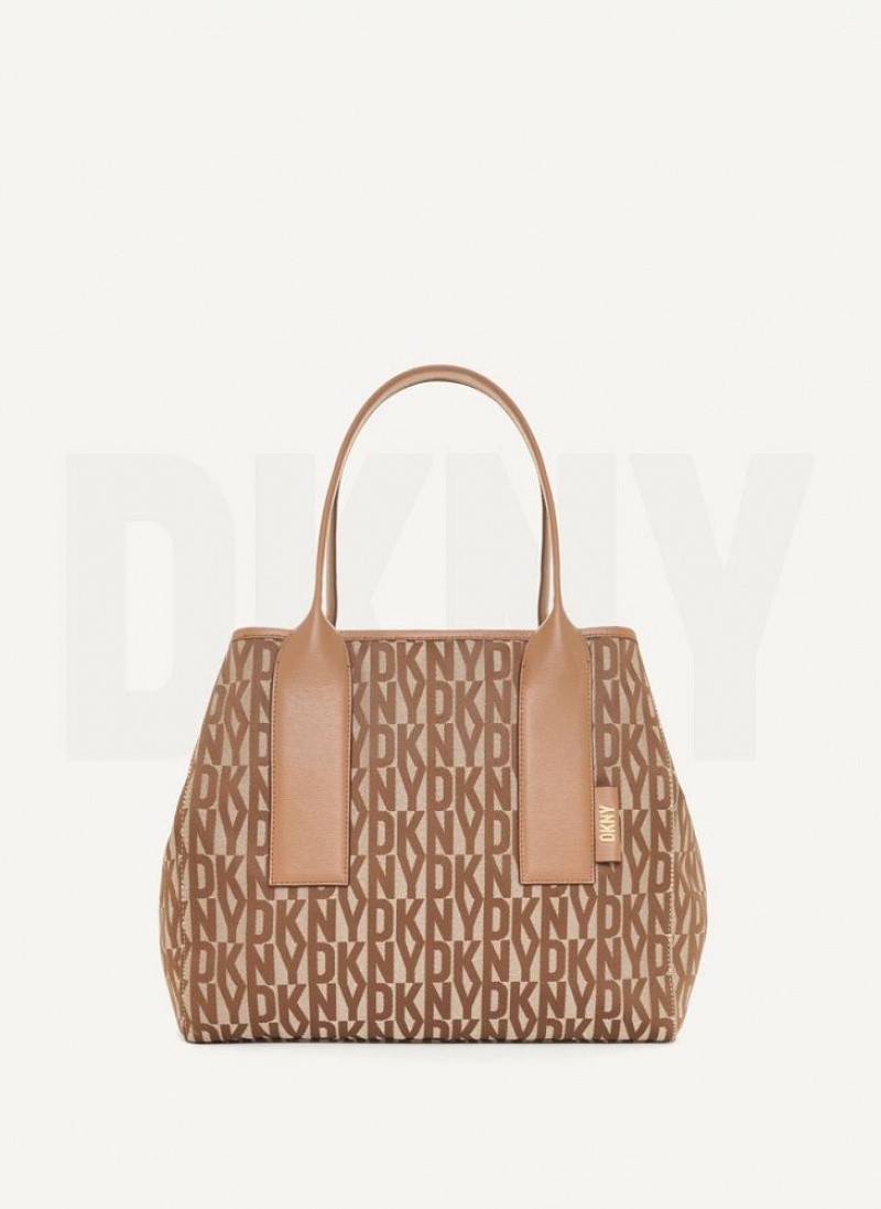 τσάντεσ tote DKNY Grayson Large γυναικεια καφε | Greece_D0716