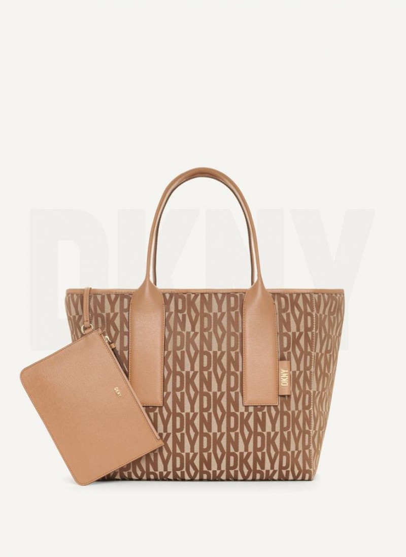 τσάντεσ tote DKNY Grayson Large γυναικεια καφε | Greece_D0716