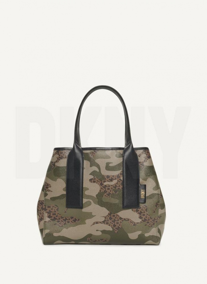 τσάντεσ tote DKNY Grayson Large γυναικεια καμουφλάζ μαυρα | Greece_D1603