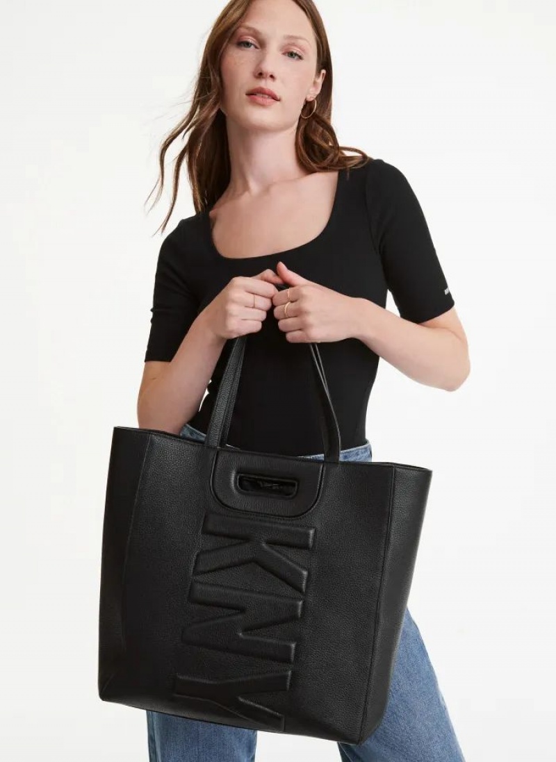 τσάντεσ tote DKNY Metro δερματινα Editorial γυναικεια μαυρα | Greece_D0645