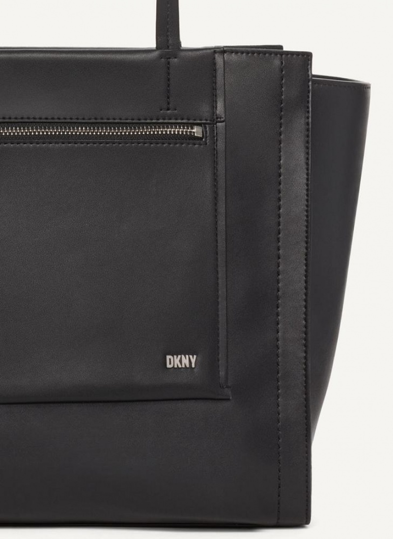 τσάντεσ tote DKNY Pax Large γυναικεια μαυρα ασημι | Greece_D0502