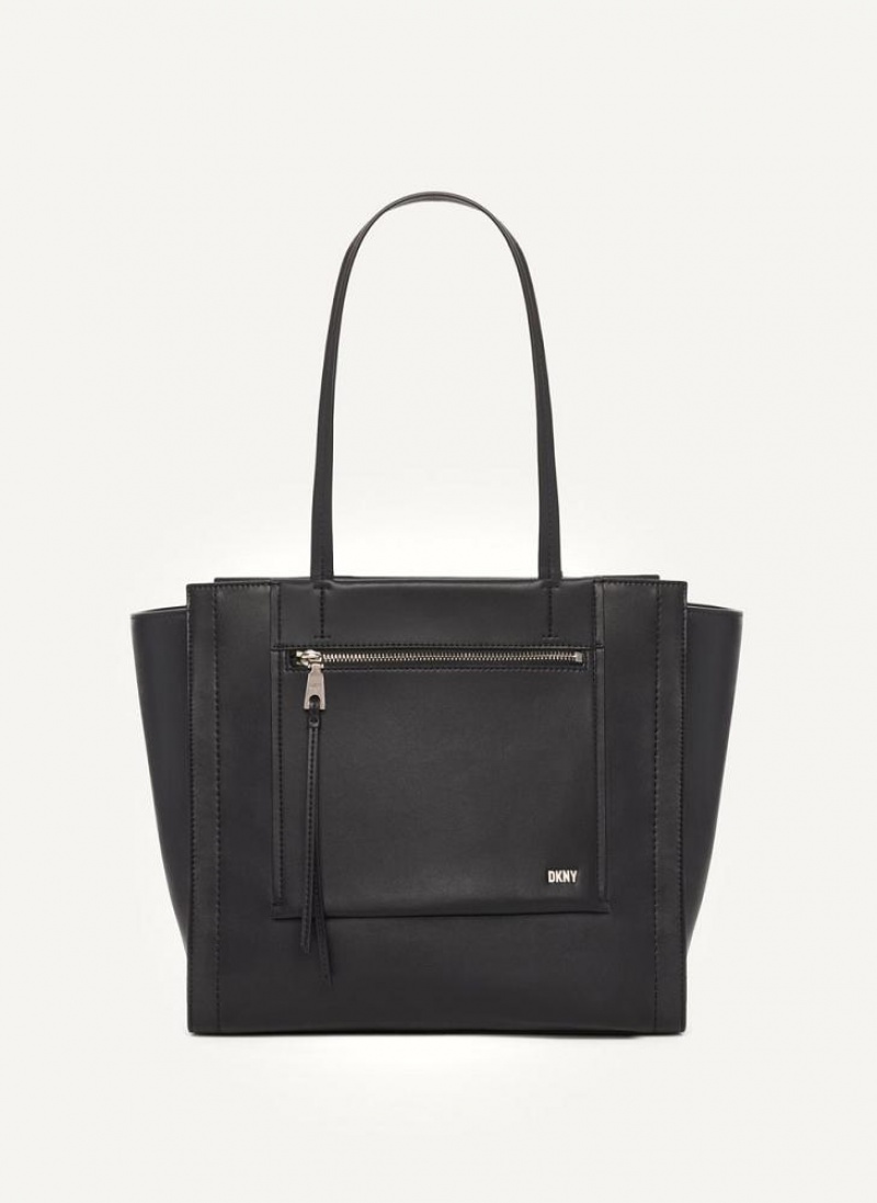 τσάντεσ tote DKNY Pax Large γυναικεια μαυρα ασημι | Greece_D0502