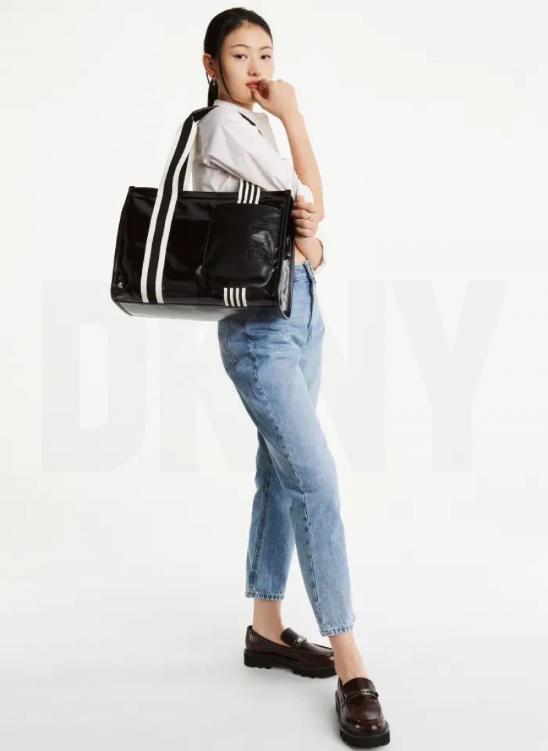 τσάντεσ tote DKNY Prospect Coated καμβα Large γυναικεια μαυρα | Greece_D0702