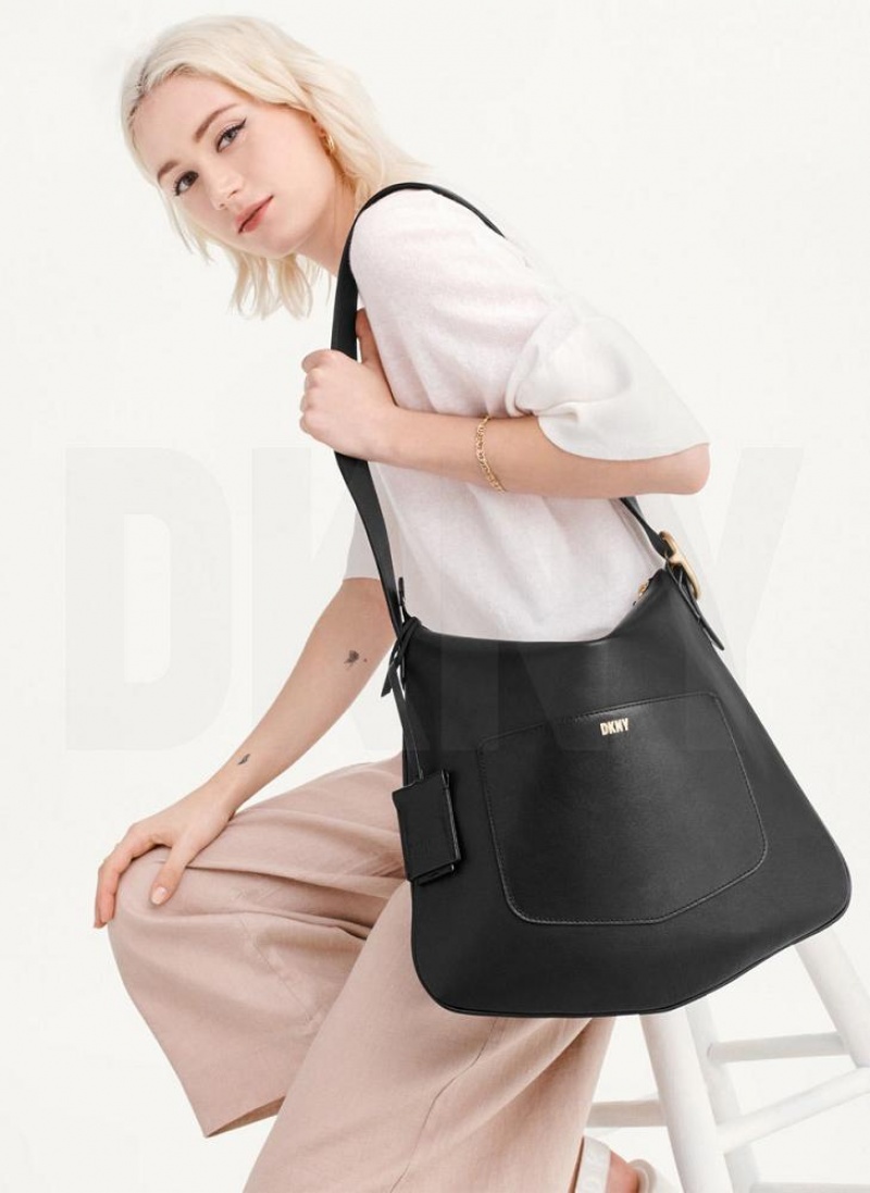 τσάντεσ tote DKNY The Medium Optimist γυναικεια μαυρα | Greece_D1609