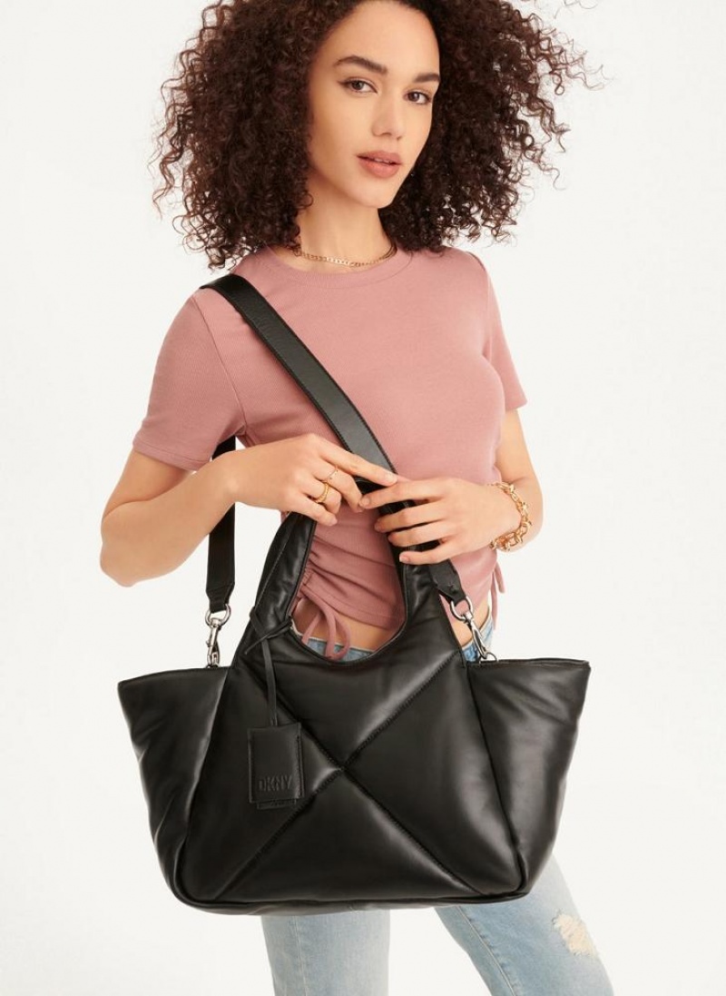 τσάντεσ tote DKNY The Medium Quilt Effortless γυναικεια μαυρα | Greece_D1910