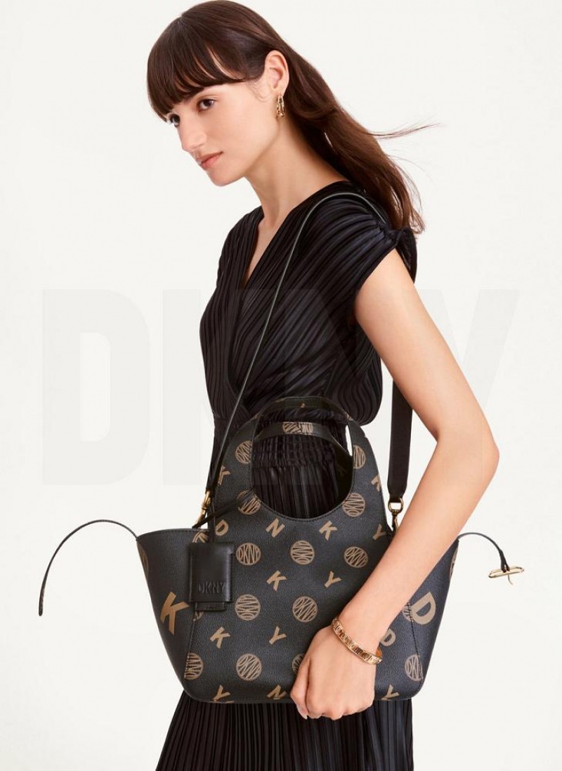 τσάντεσ tote DKNY The Small Logo Effortless γυναικεια μαυρα | Greece_D1375