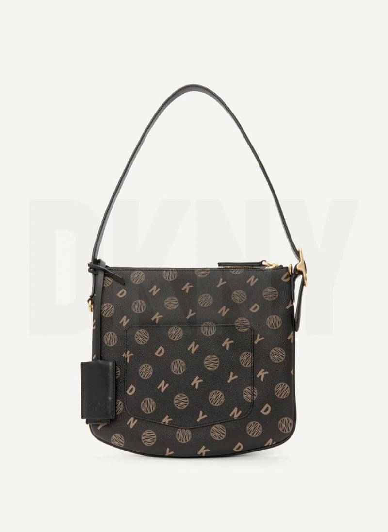 τσάντεσ tote DKNY The Small Logo Optimist γυναικεια μαυρα | Greece_D1331