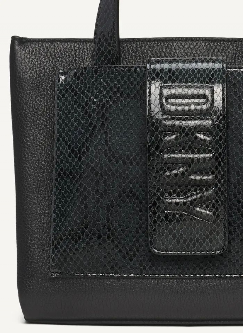 τσάντεσ tote DKNY Uptown Exotic δερματινα Small γυναικεια μαυρα | Greece_D0705