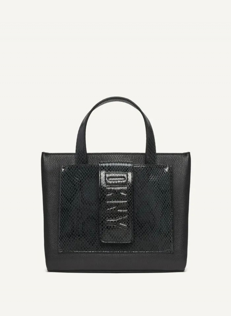 τσάντεσ tote DKNY Uptown Exotic δερματινα Small γυναικεια μαυρα | Greece_D0705