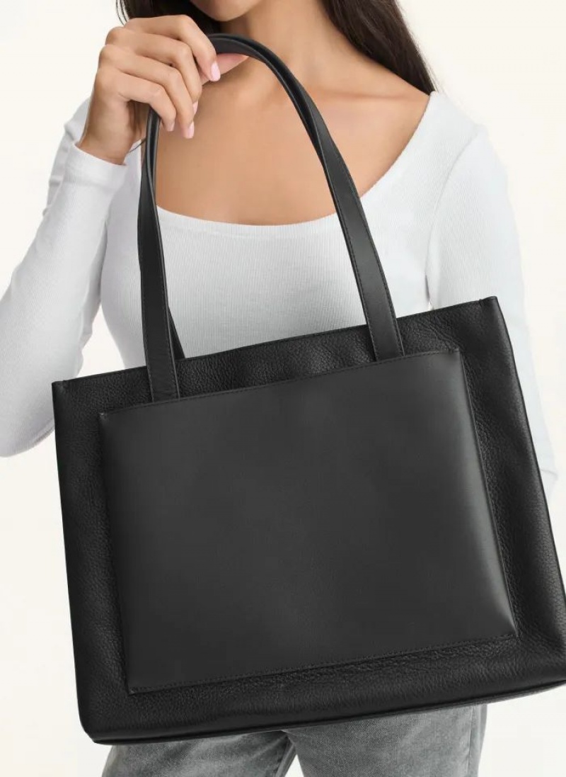 τσάντεσ tote DKNY Uptown δερματινα Large γυναικεια μαυρα | Greece_D0878