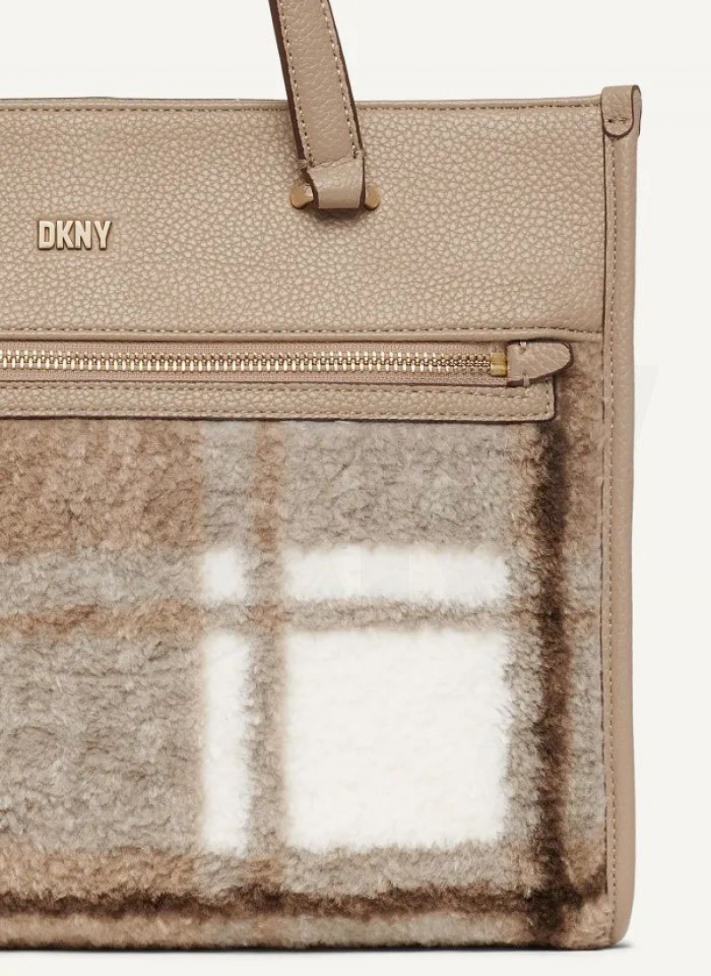 τσάντεσ tote DKNY ZOIE MD γυναικεια καφε | Greece_D0882