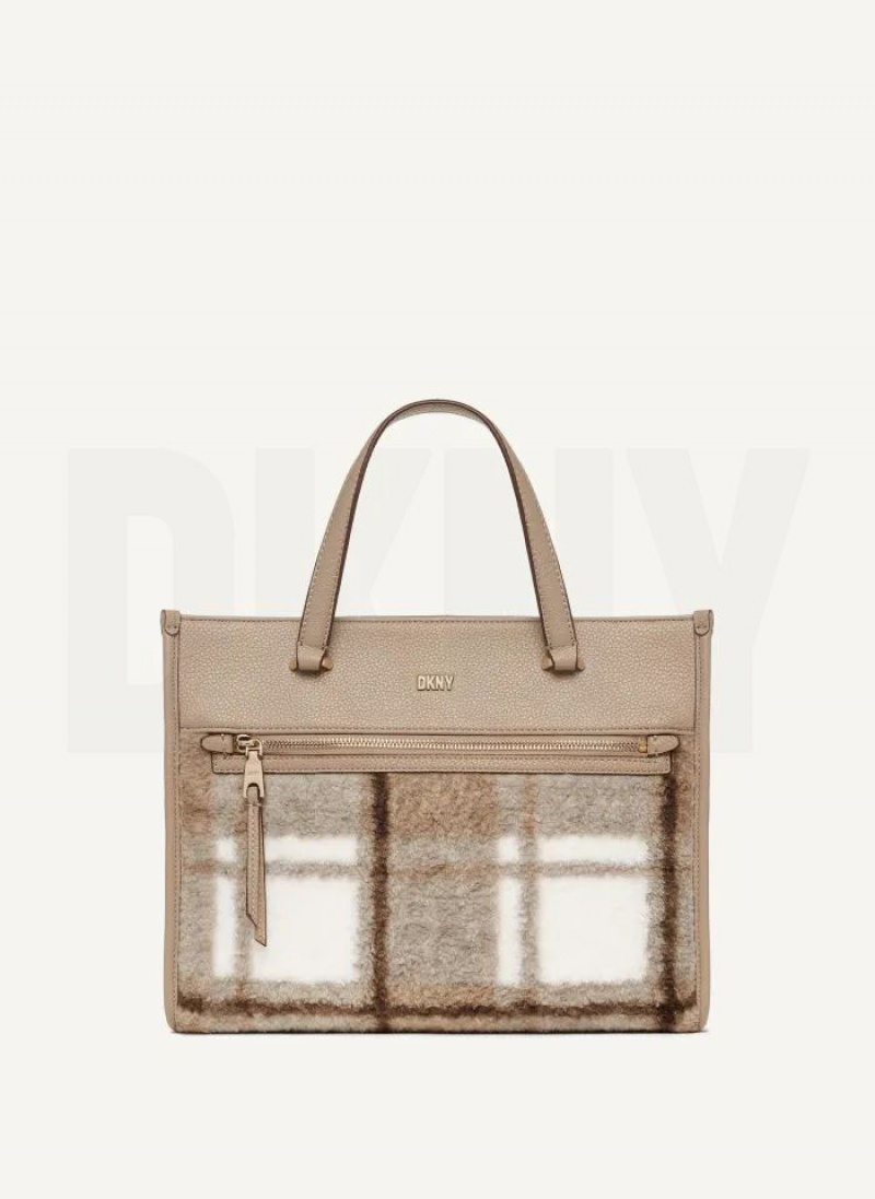 τσάντεσ tote DKNY ZOIE MD γυναικεια καφε | Greece_D0882